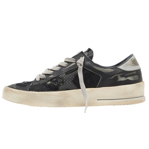 Golden Goose Black and Cream Stardan Trainer Shoes Size 44 - Picture 1 of 11